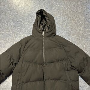 Boohooman black puffer jacket